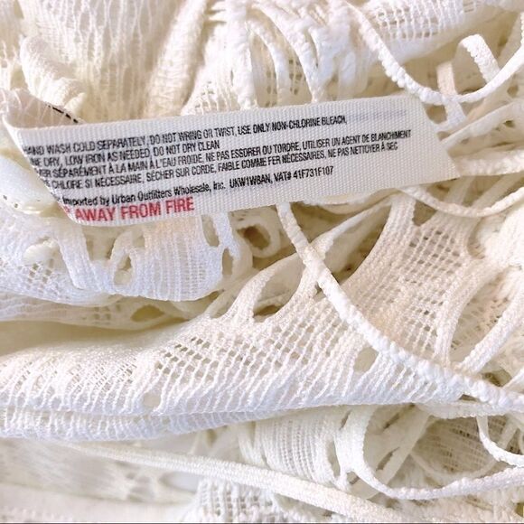Free People Sheer White Crochet Fringe Tank - Picture 7 of 8